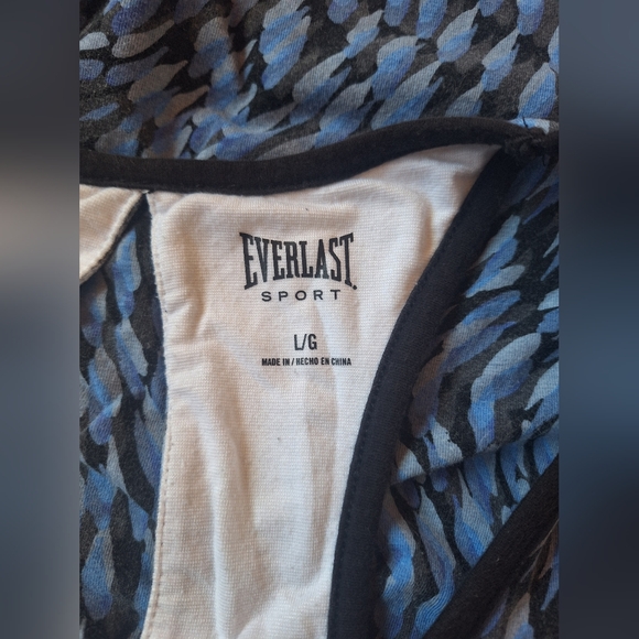 Everlast Sport Blue and Black Patterned Tank - Picture 5 of 11